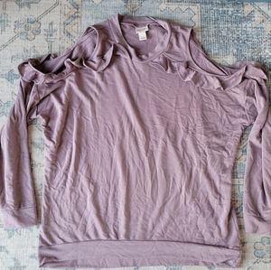 Cold shoulder sweatshirt